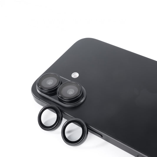 Safírové sklo na čočky pro iPhone 16/16 Plus Mobile Origin - černé - iSTYLE CZ