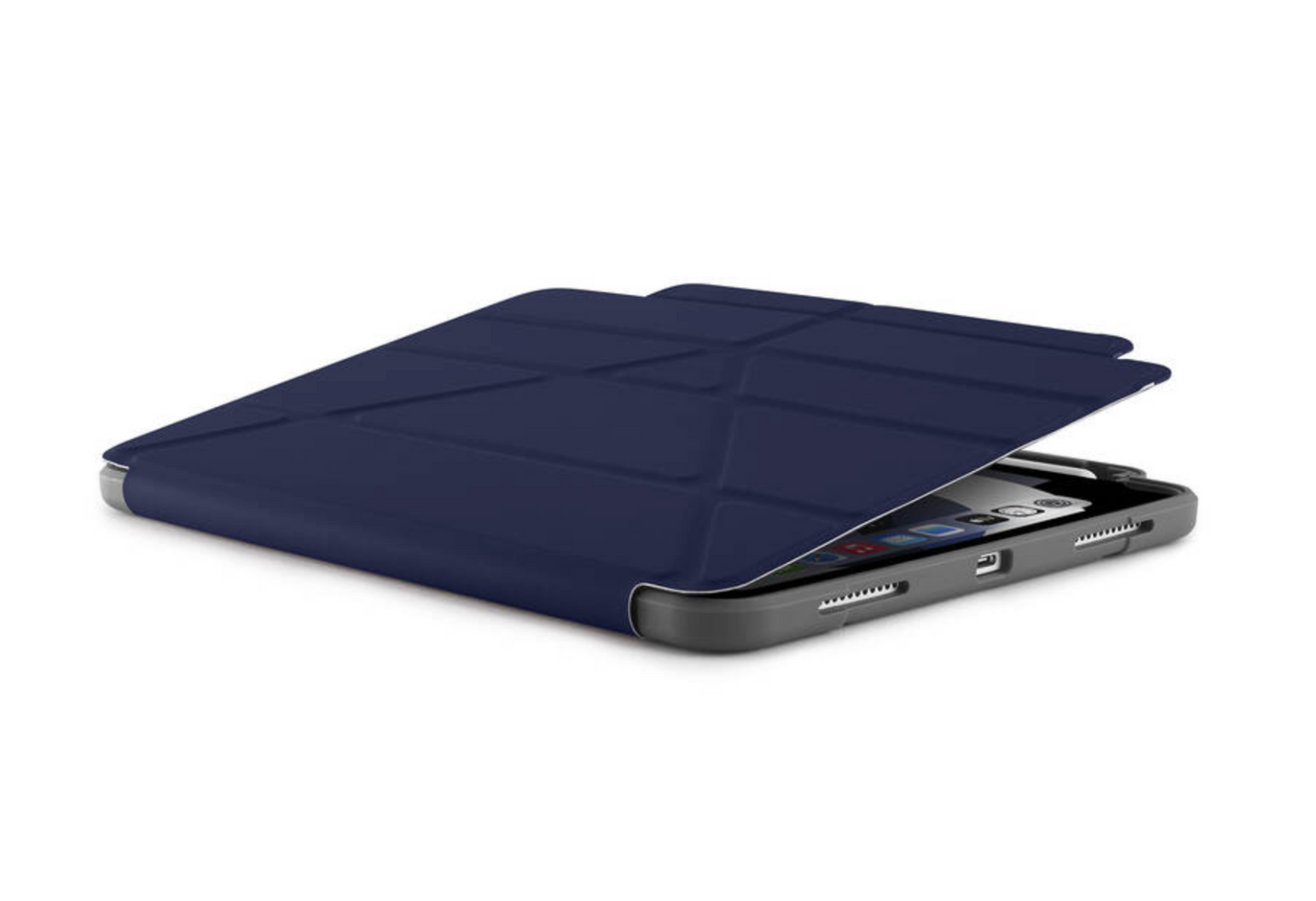 Obal na iPad Air 10.9 (2020) Pipetto Origami Pencil Shield - námořní modrá - iSTYLE CZ