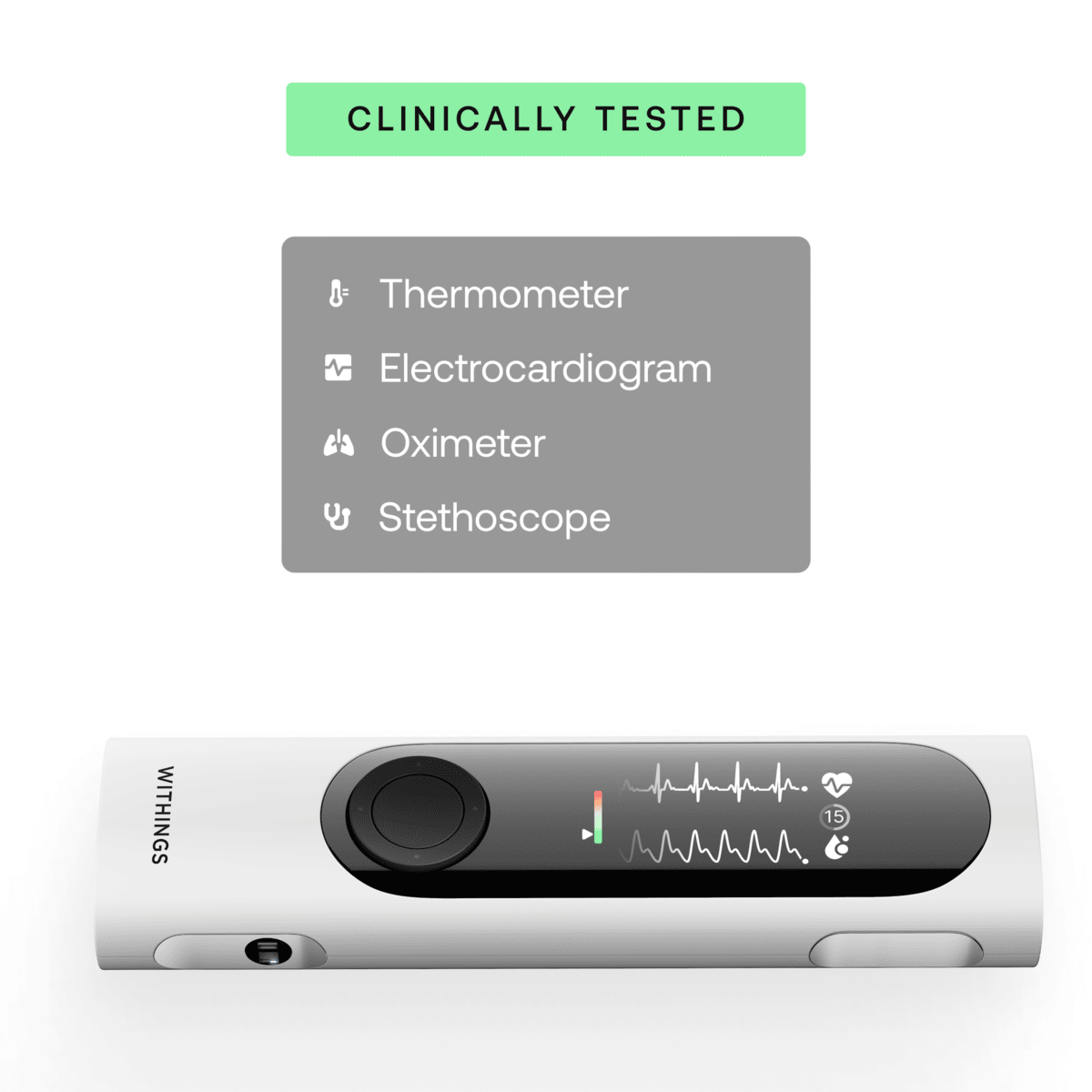 Zdravotní monitor Withings 4v1 BeamO – bílý - iSTYLE CZ