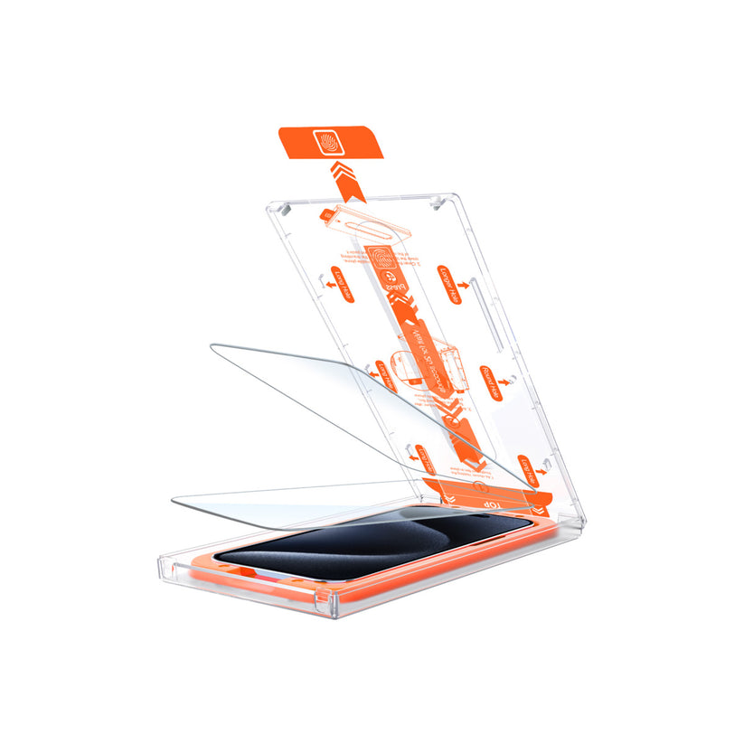 2 kusy ochranného skla pro iPhone 15 se snadným aplikátorem Mobile Origin Screen Guard - iSTYLE CZ