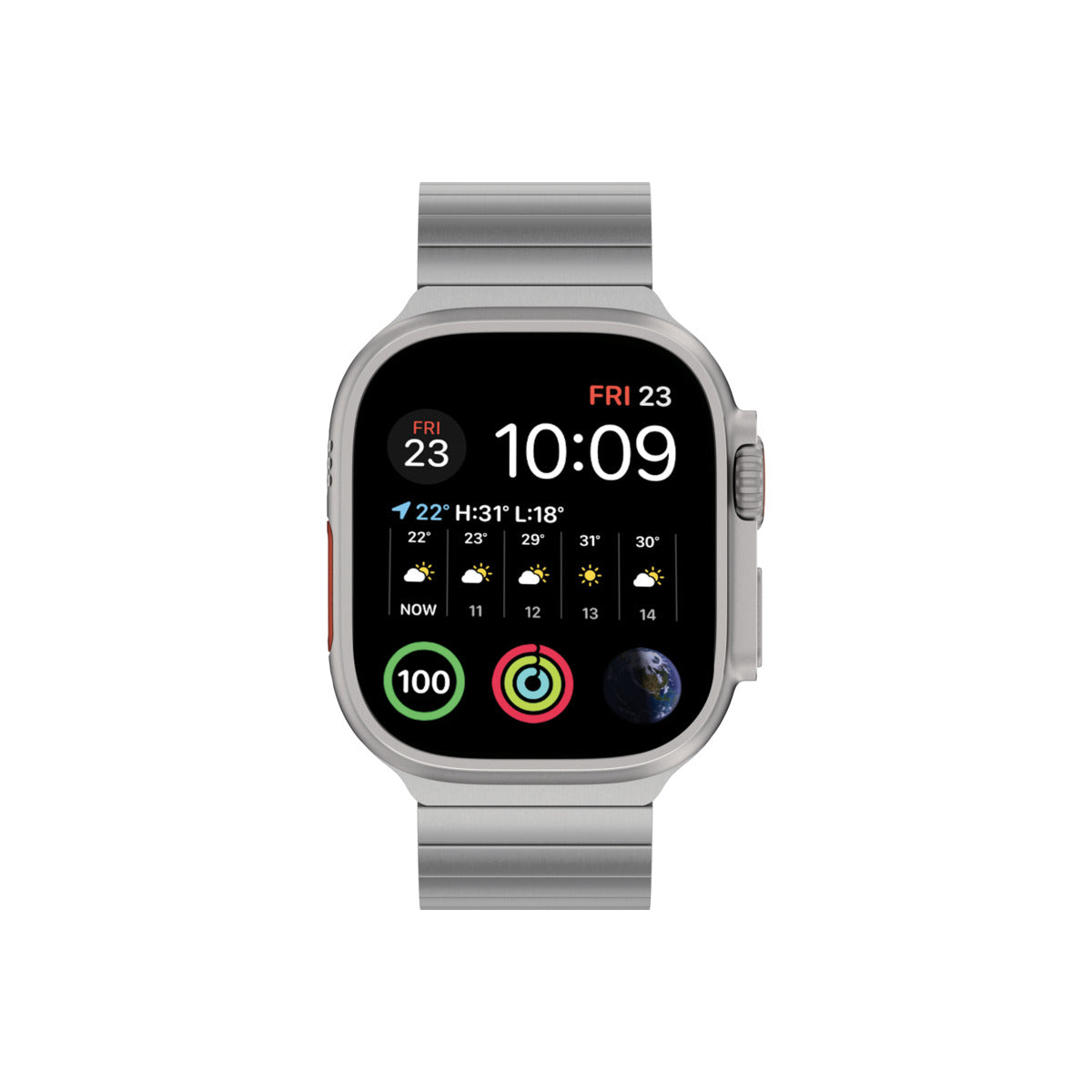 Titanový řemínek pro Apple Watch Ultra Mobile Origin Titanium - stříbrný - iSTYLE CZ