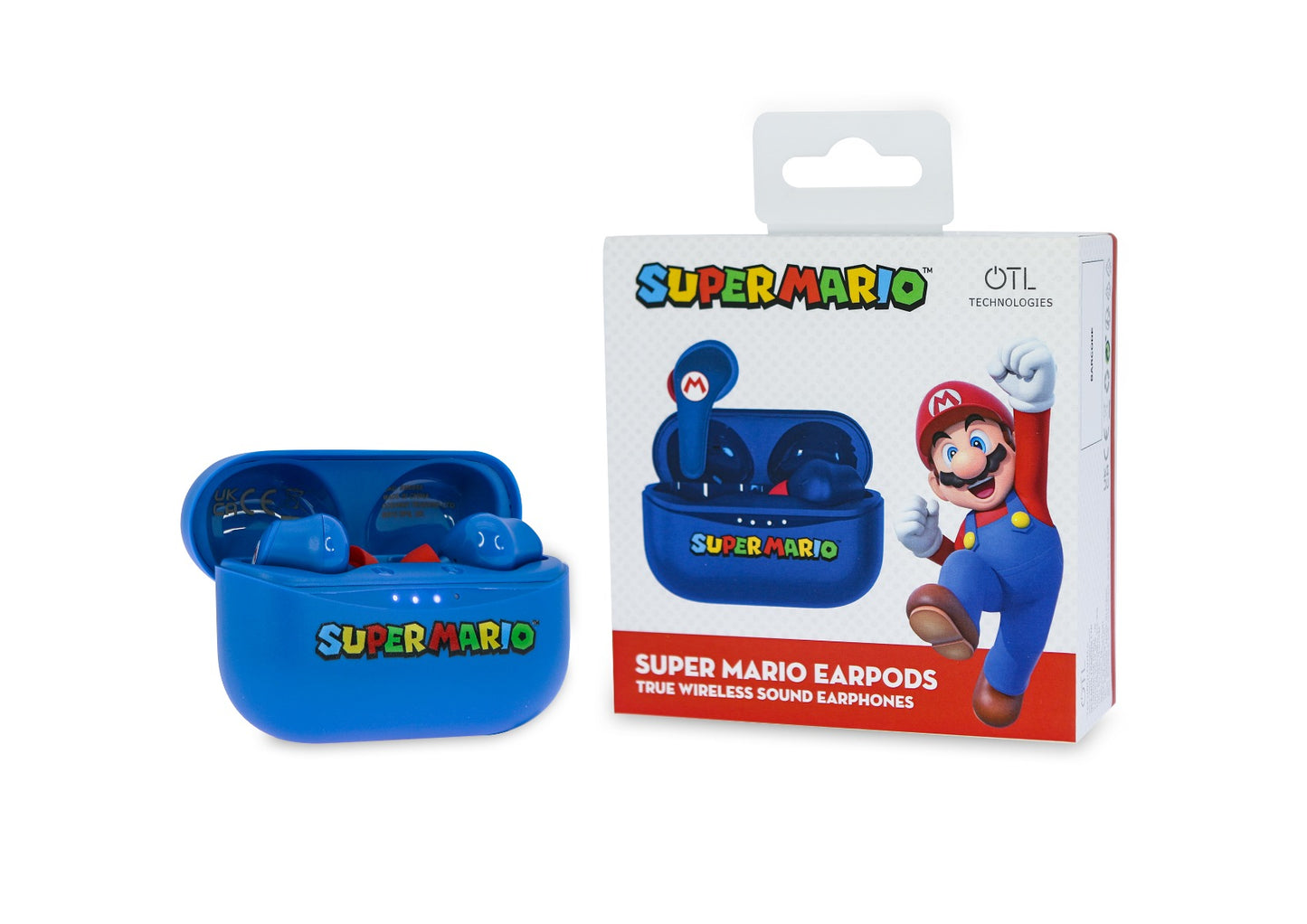Dětská bezdrátová sluchátka OTL TWS Super Mario Blue - iSTYLE CZ