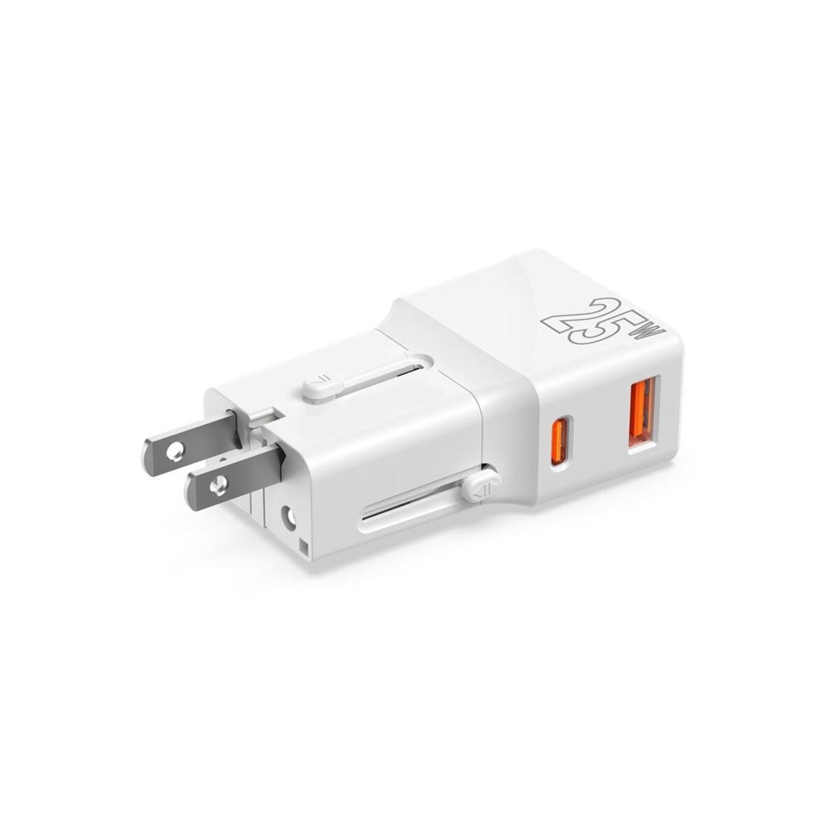 25W Cestovní adaptér Mobile Origin Travel Adapter - bílý - iSTYLE CZ