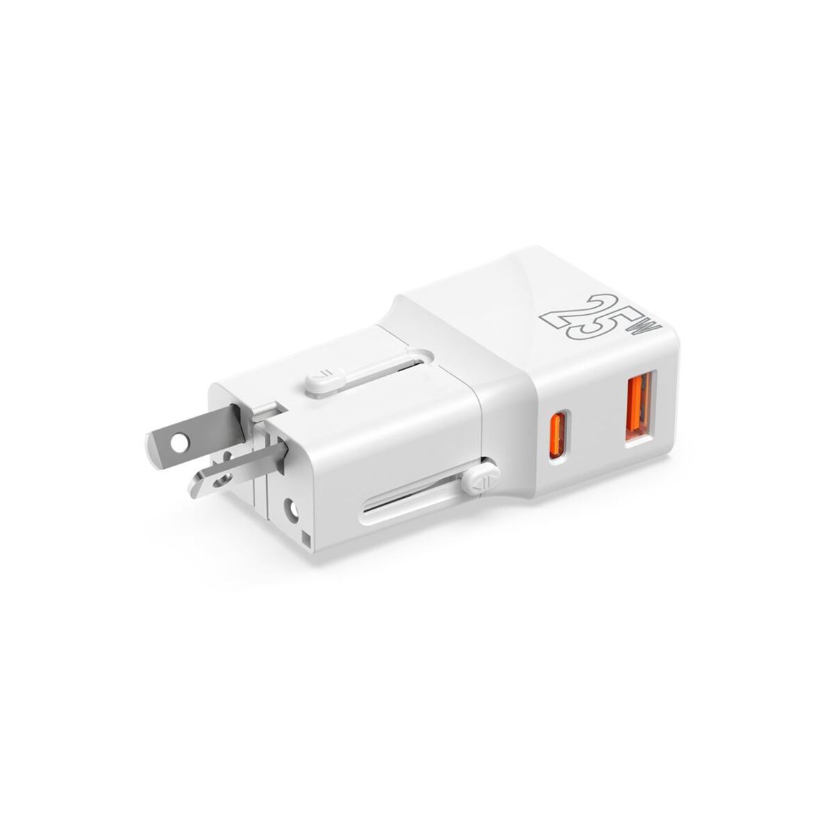 25W Cestovní adaptér Mobile Origin Travel Adapter - bílý - iSTYLE CZ