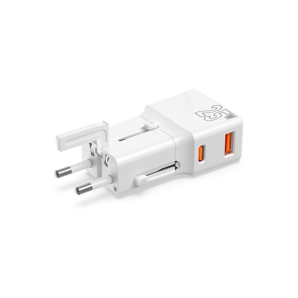 25W Cestovní adaptér Mobile Origin Travel Adapter - bílý - iSTYLE CZ
