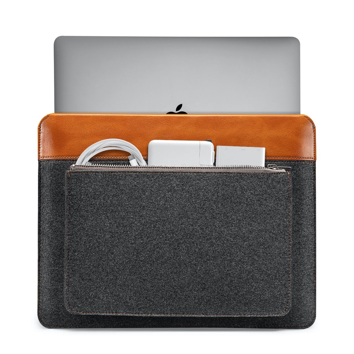 Obal na MacBook Air / Pro 13" tomtoc - šedo hnědý - iSTYLE CZ