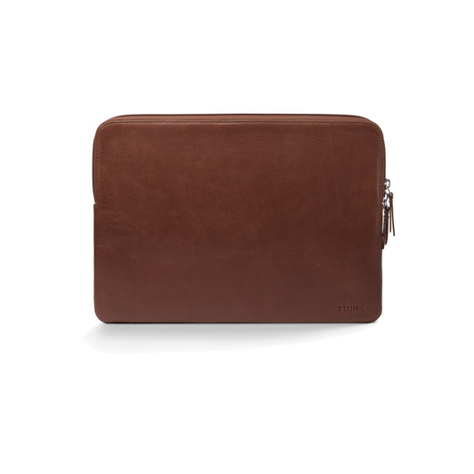 Pouzdro pro MacBook Pro 14" Trunk Leather Sleeve - hnědé - iSTYLE CZ