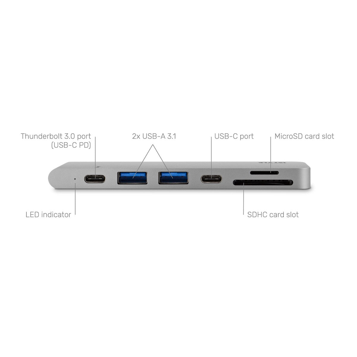 USB-C dokovací stanice iSTYLE Pro HUB stříbrná - iSTYLE CZ