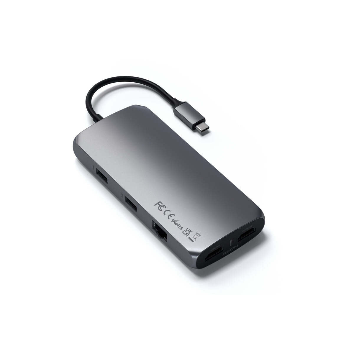 Hliníkový víceportový USB-C adaptér MX Satechi - vesmírně šedý - iSTYLE CZ