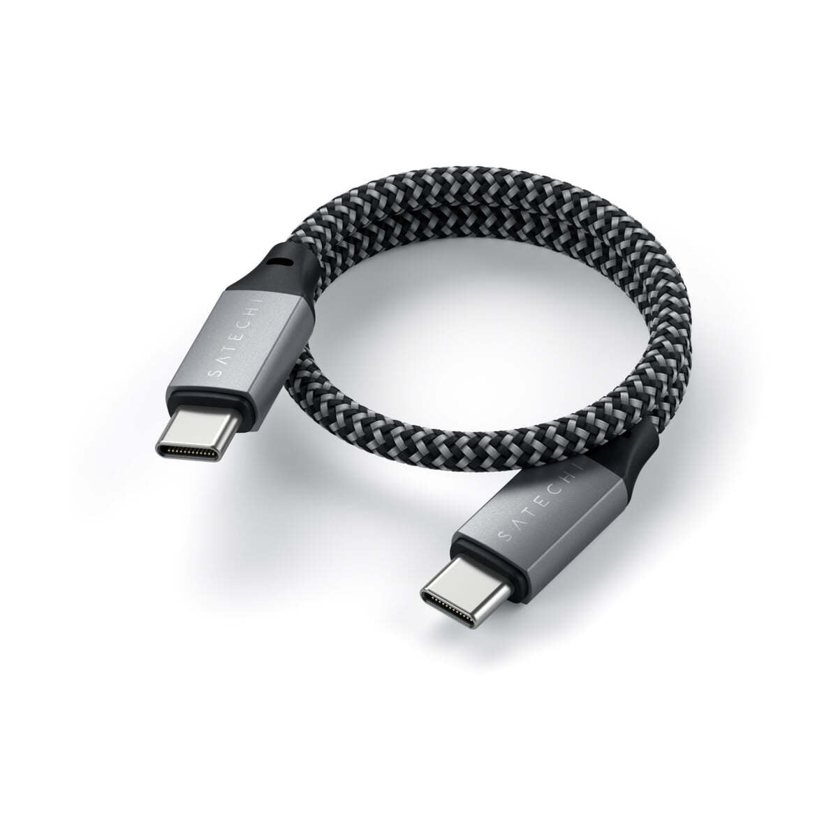 25cm kabel USB-C na USB-C Satechi - vesmírně šedý - iSTYLE CZ