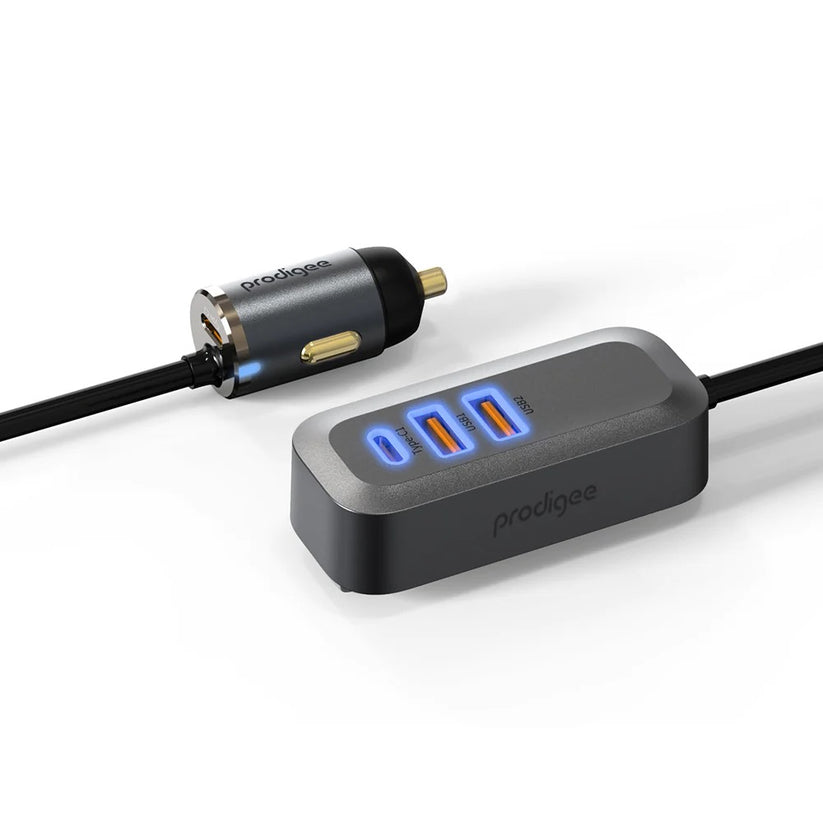 100W rychlonabíječka do auta Prodigee Energee Wagon (2x USB-C, 2x USB-A) - iSTYLE CZ