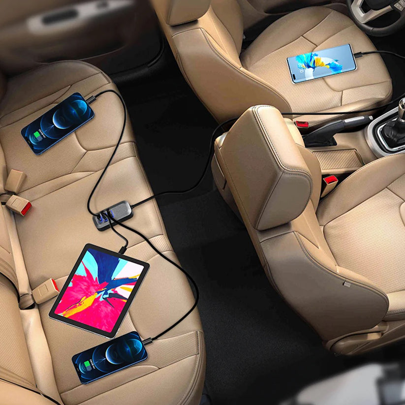 100W rychlonabíječka do auta Prodigee Energee Wagon (2x USB-C, 2x USB-A) - iSTYLE CZ