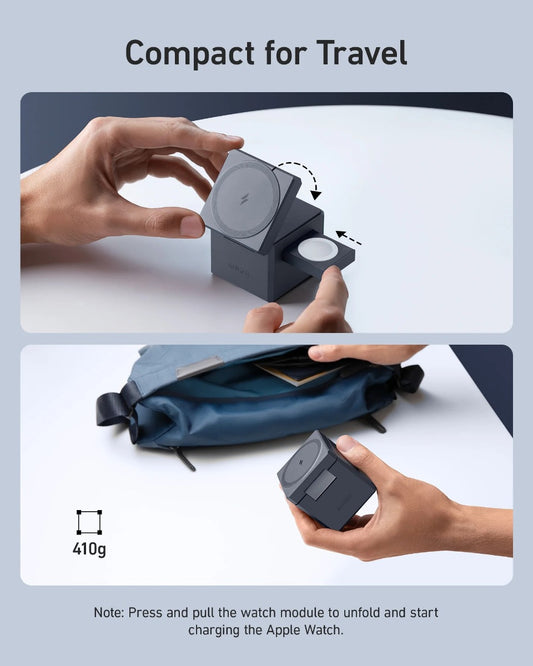 MagSafe bezdrátová nabíječka Anker 3in1 Cube MagGo - iSTYLE CZ