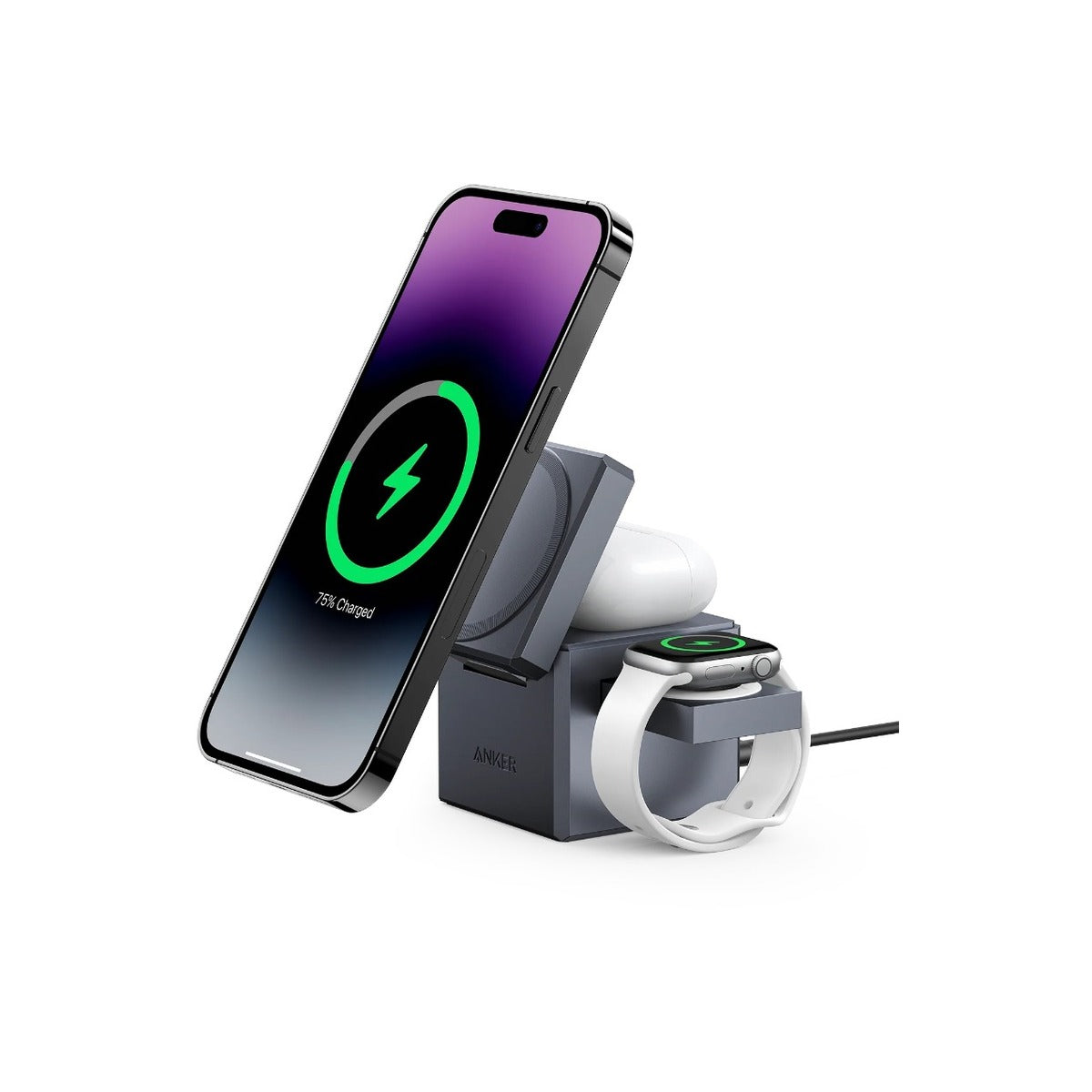 MagSafe bezdrátová nabíječka Anker 3in1 Cube MagGo