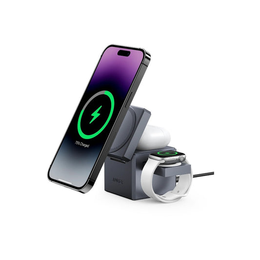 MagSafe bezdrátová nabíječka Anker 3in1 Cube MagGo - iSTYLE CZ