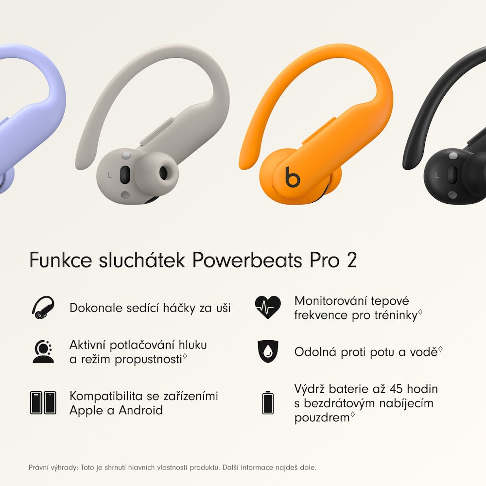 Bezdrátová sluchátka Beats Powerbeats Pro 2 – svítivě oranžová - iSTYLE CZ