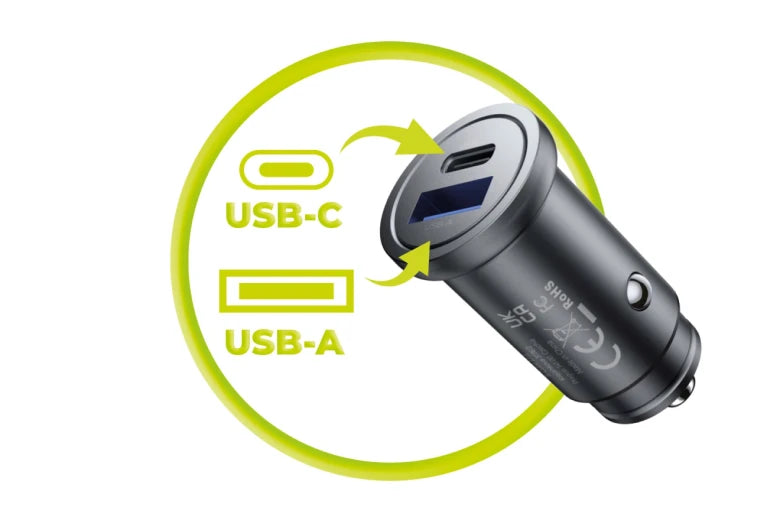 Autonabíječka Mobile Origin CA12 Dual Car Charger 30W USB-C / USB-A