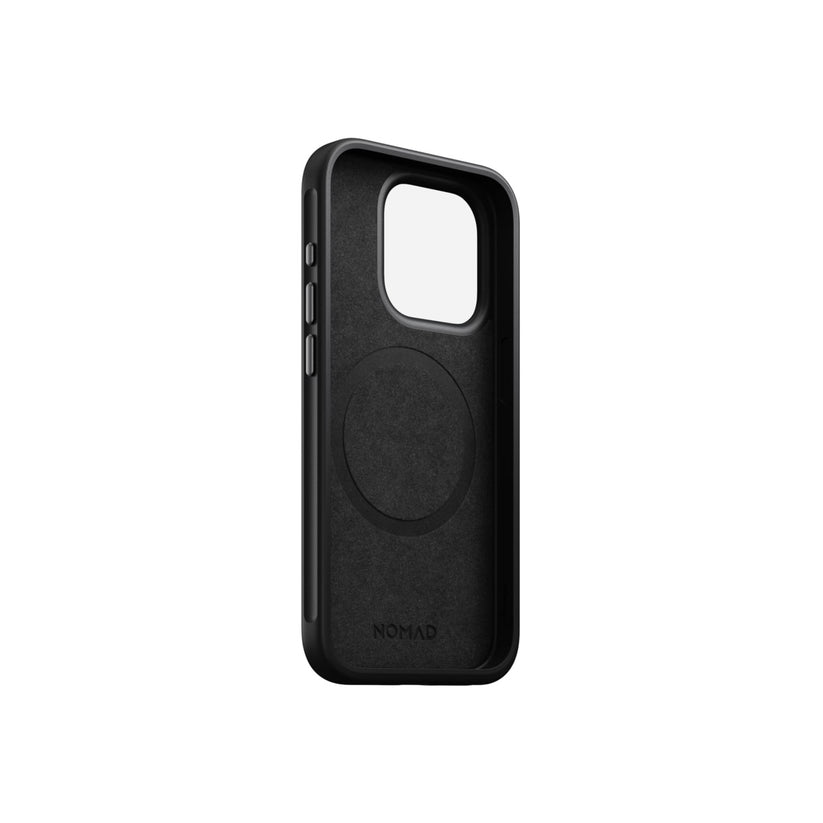 Kožený kryt pro iPhone 15 Pro Nomad Modern - černý - iSTYLE CZ