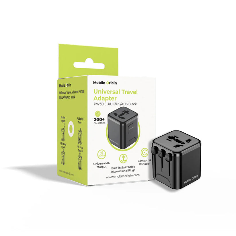 30W univerzální cestovní adaptér Mobile Origin Universal Travel Adapter PW30 - iSTYLE.cz
