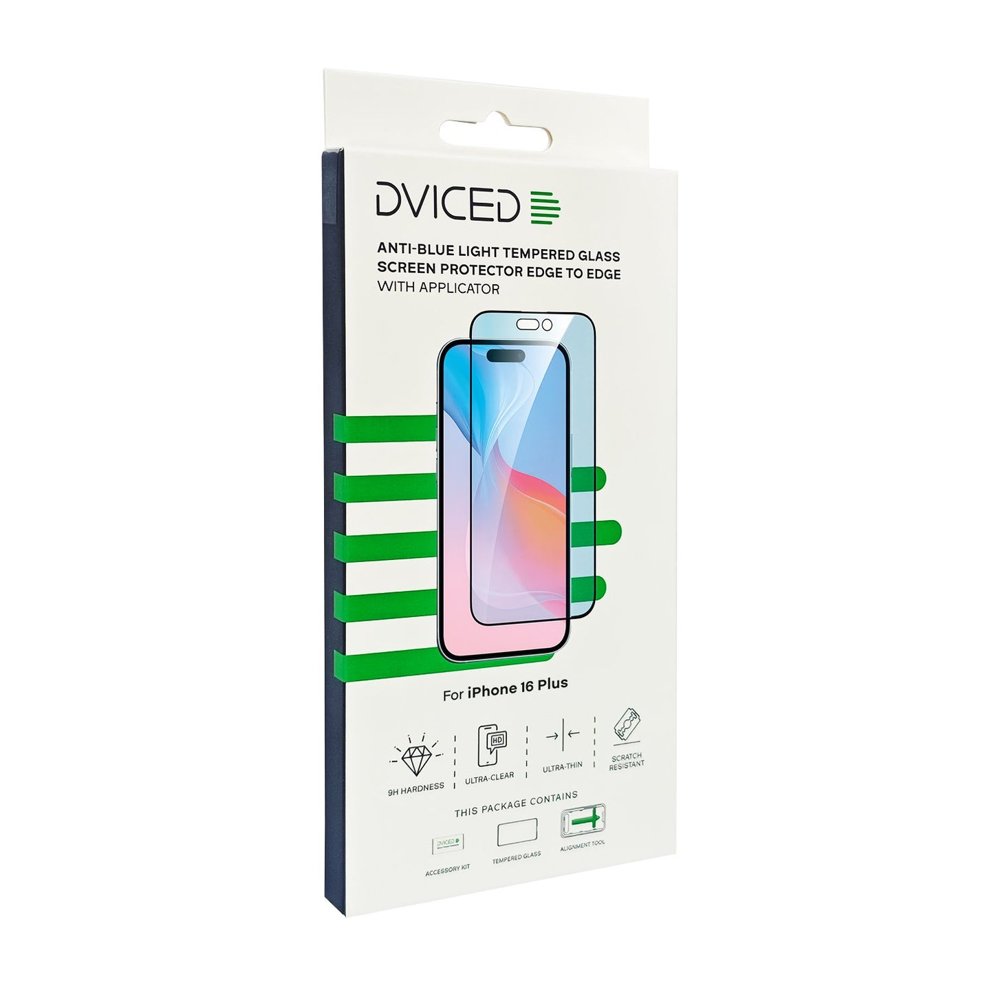 Ochranné sklo pro iPhone 16 Plus Dviced Anti-Blue Light Tempered Glass s aplikátorem