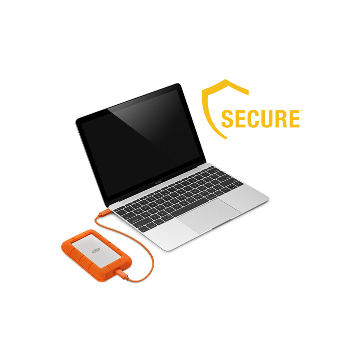 Externí pevný disk LaCie Rugged HDD - oranžový