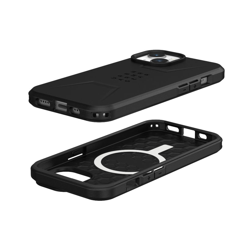 Kryt pro iPhone 15 UAG Civilian MagSafe - černý - iSTYLE CZ