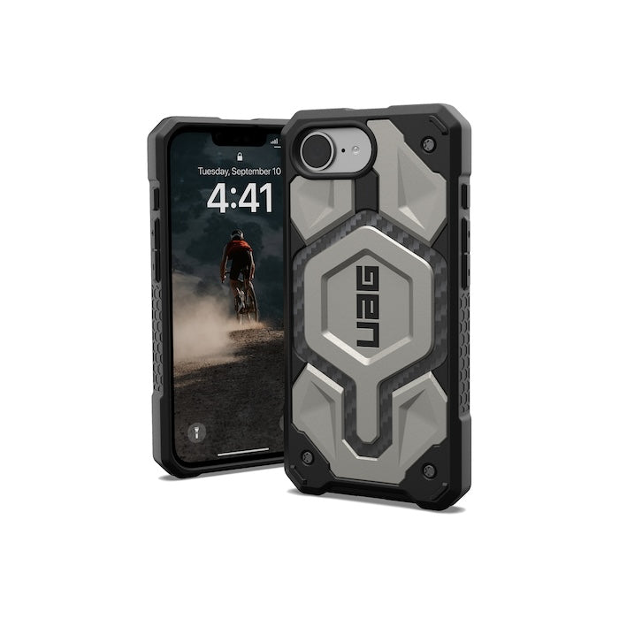 MagSafe kryt pro iPhone 16e UAG Monarch Pro - stříbrný - iSTYLE CZ