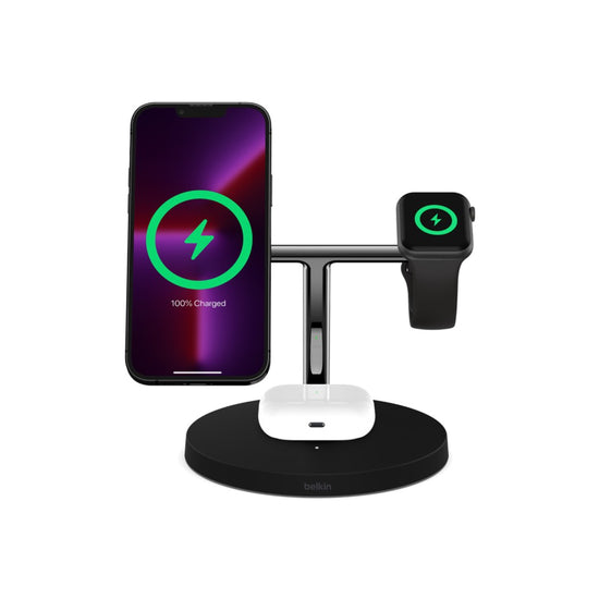 MagSafe bezdrátový nabíjecí stojan Belkin 3v1 - černý - iSTYLE CZ