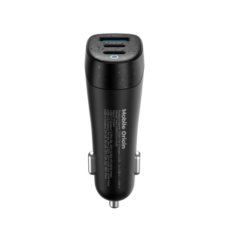 100W autonabíječka Mobile Origin CA25 - 2× USB-C + USB-A