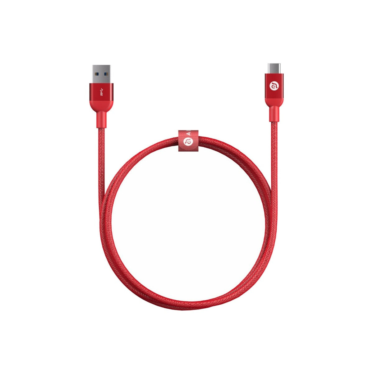 Kabel USB-C na USB-A 3.1 Adam Elements 1m - červený
