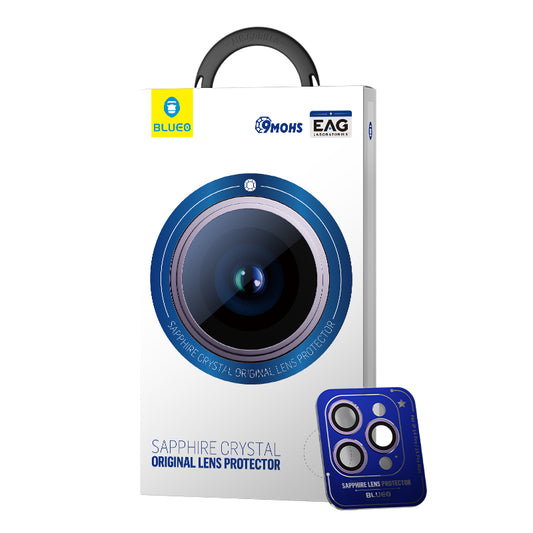 Safírové sklo na čočky pro iPhone 14 Pro / Pro Max Blueo - fialové - iSTYLE CZ