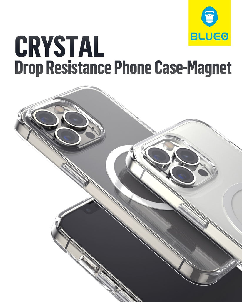 MagSafe kryt na iPhone 14 / 13 Blueo Crystal Pro Drop Case - průhledný