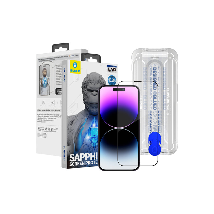 Safírové sklo pro iPhone 13 Pro Max / 14 Plus Blueo - iSTYLE CZ