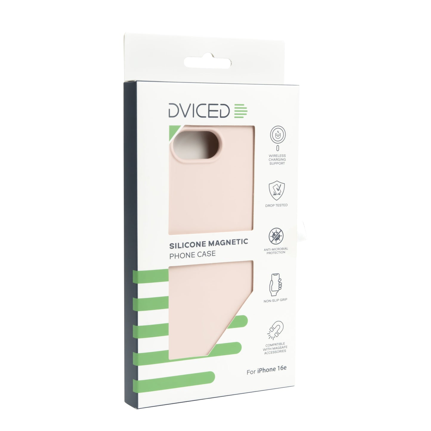 MagSafe silikonový kryt pro iPhone 16e Dviced Silicone Magnetic Case - růžový