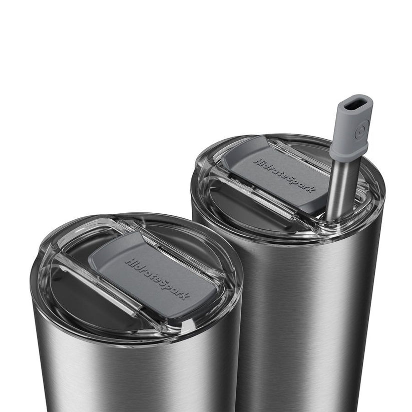 Inteligentní nerezová láhev HidrateSpark Pro Tumbler 592 ml - stříbrná - iSTYLE CZ