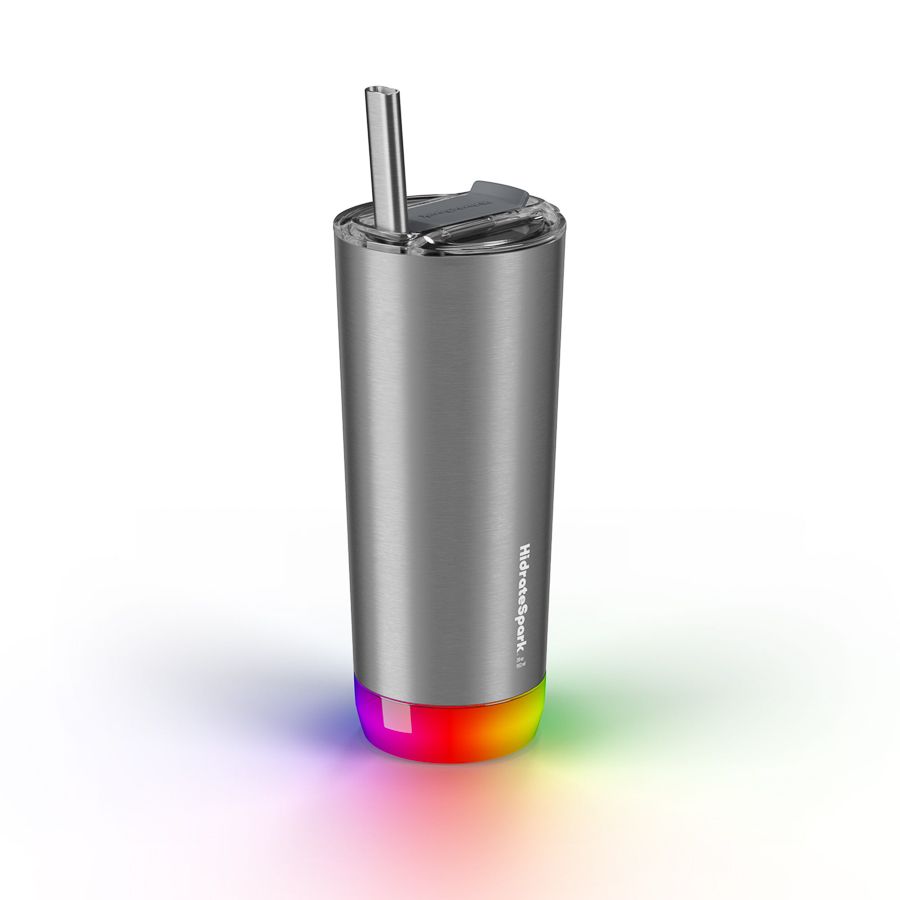 Inteligentní nerezová láhev HidrateSpark Pro Tumbler 592 ml - stříbrná - iSTYLE CZ