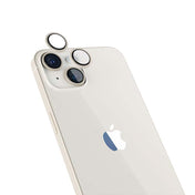 Hliníkový ochranný kryt čoček pro iPhone 14/14 Plus iSTYLE - hvězdně bílý - iSTYLE CZ