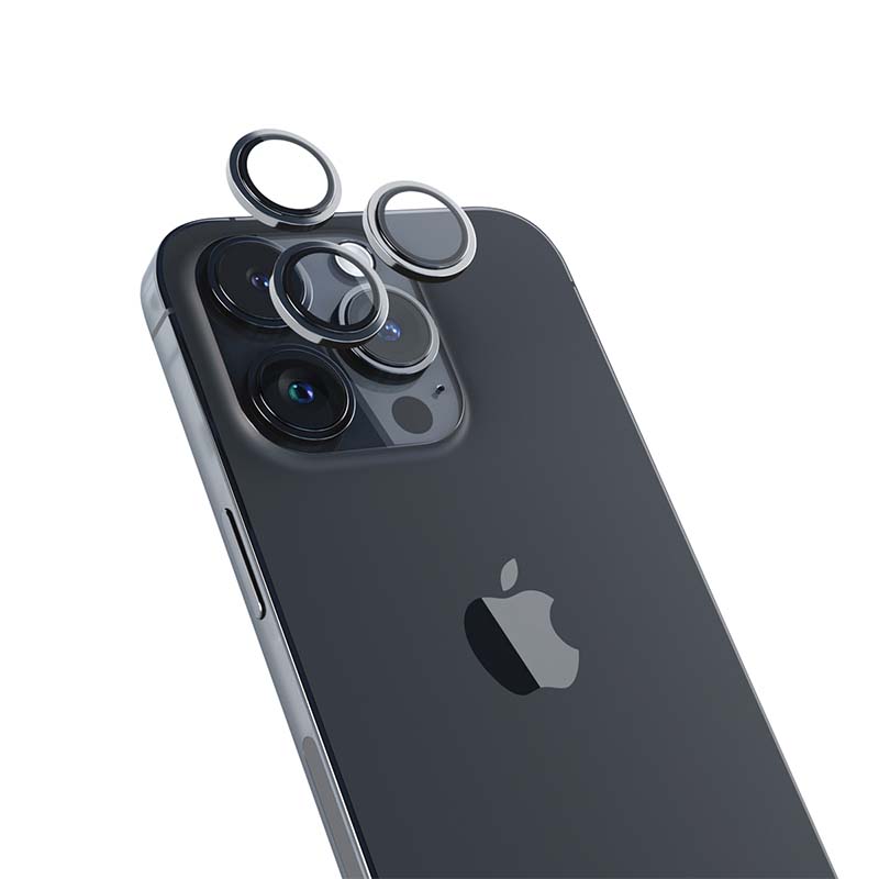 Hliníkový ochranný kryt čoček pro iPhone 14 Pro/14 Pro Max iSTYLE - vesmírně černý - iSTYLE CZ