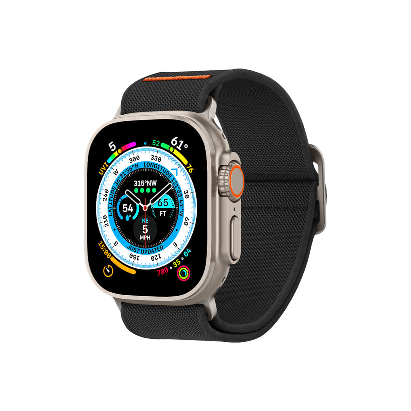 Řemínek pro Apple Watch 42/44/45/49mm Spigen Lite Fit Ultra - černý - iSTYLE CZ