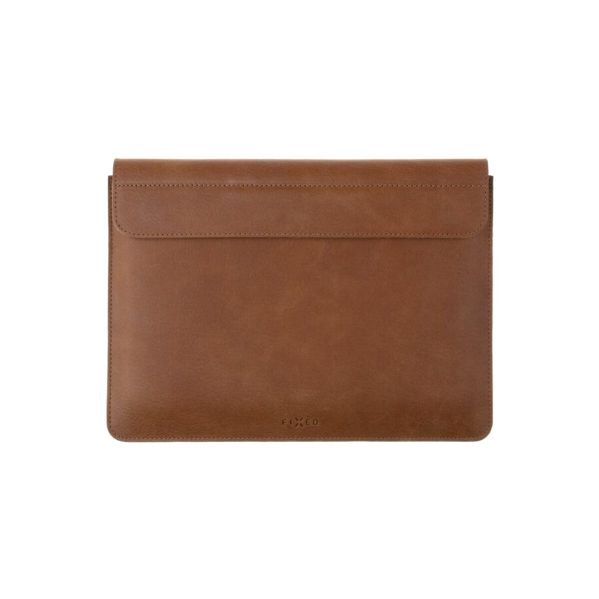 Kožené pouzdro Fixed Oxford pro MacBook Pro 14″ - hnědé