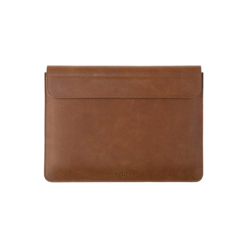 Kožené pouzdro Fixed Oxford pro MacBook Pro 14″ - hnědé
