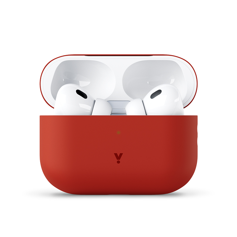 Silikonový kryt pro AirPods Pro 2. generace iSTYLE - červený - iSTYLE CZ
