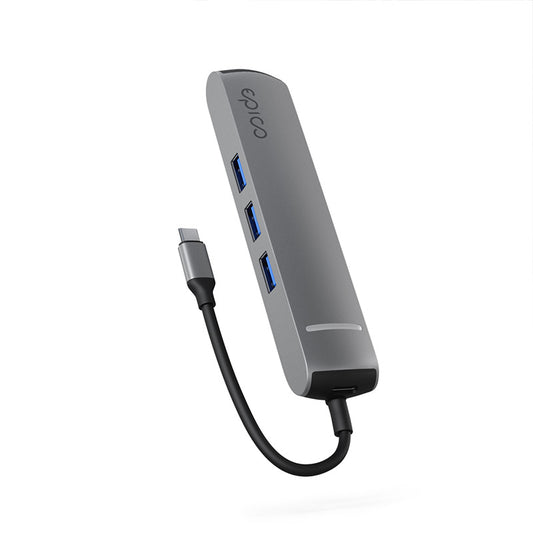 Hliníkový USB-C hub 6v1 Epico s podporou 8K - vesmírně šedý - iSTYLE CZ