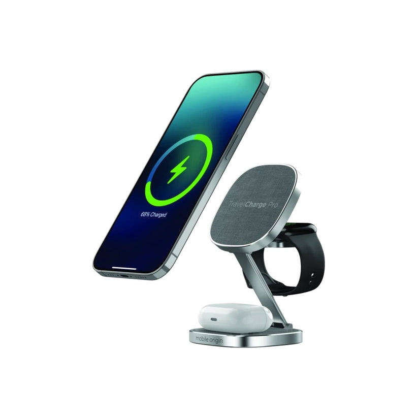 35W cestovní nabíječka GaN Mobile Origin TravelCharge PRO - stříbrná - iSTYLE CZ