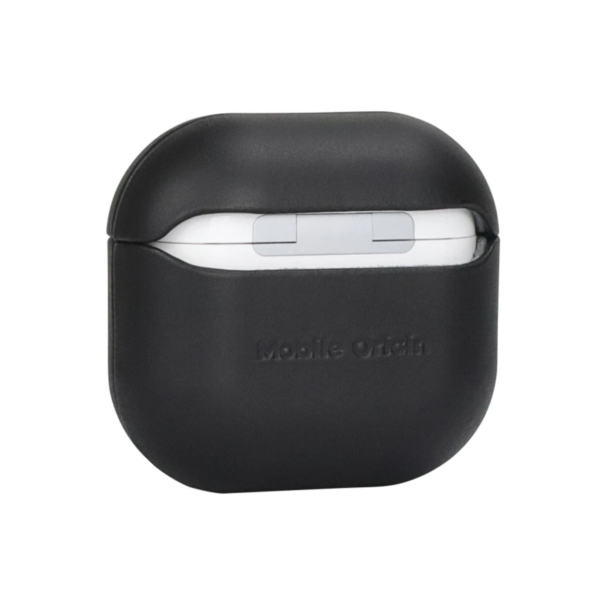 Kožené pouzdro pro AirPods 4 Mobile Origin Leather Case - černé