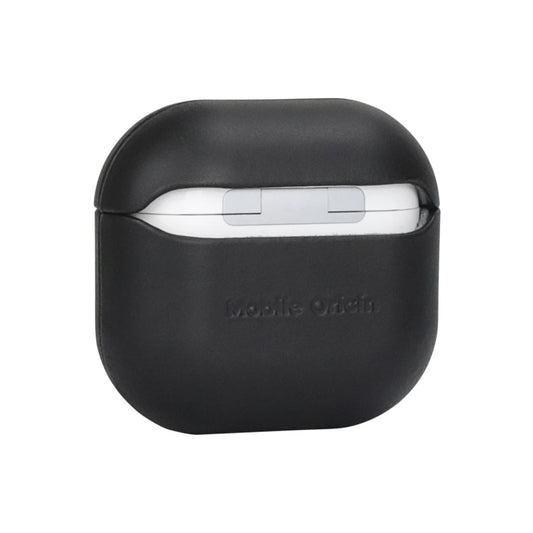Kožené pouzdro pro AirPods 4 Mobile Origin Leather Case - černé