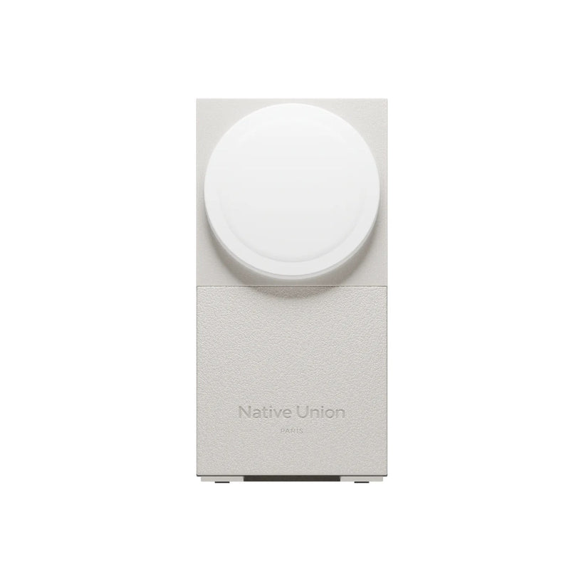 Bezdrátová nabíječka Native Union Rise 2-in-1 Qi2 - stříbrná - iSTYLE CZ