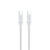 Pletený kabel USB-C PD Epico 2 m - bílý - iSTYLE CZ