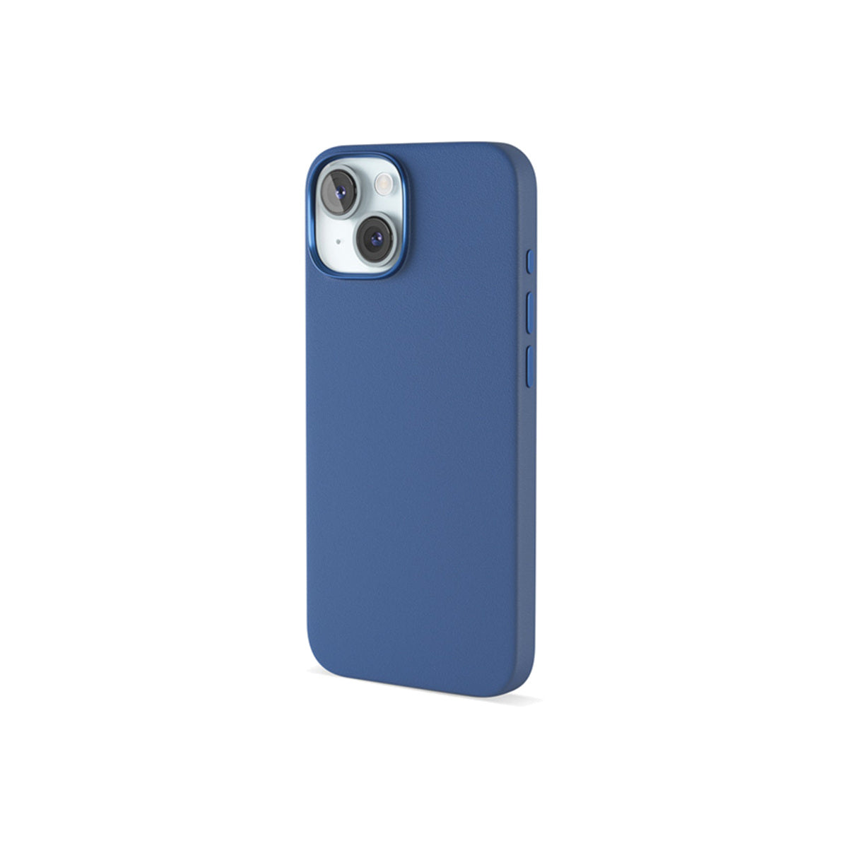 Kožený kryt pro iPhone 15 Epico Mag+ - modrý - iSTYLE CZ