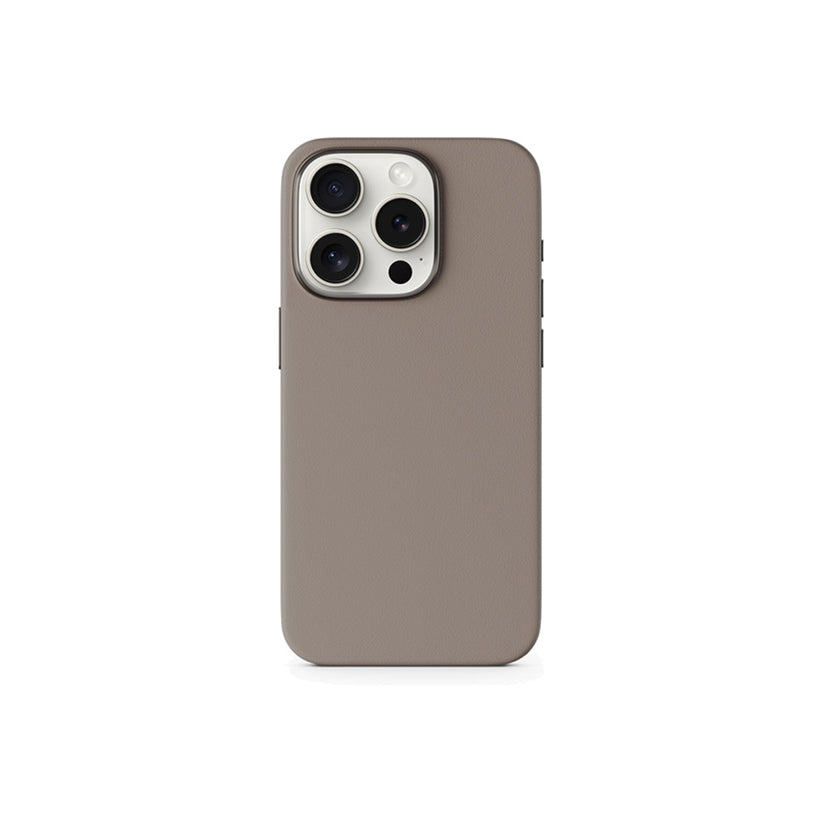 Kožený kryt pro iPhone 15 Pro Epico Mag+ - pískový - iSTYLE CZ